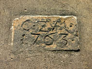 Historischer Stein von 1763